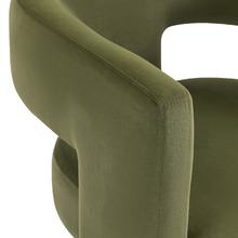 Pomaire 3 Legged Velvet Occasional Chair